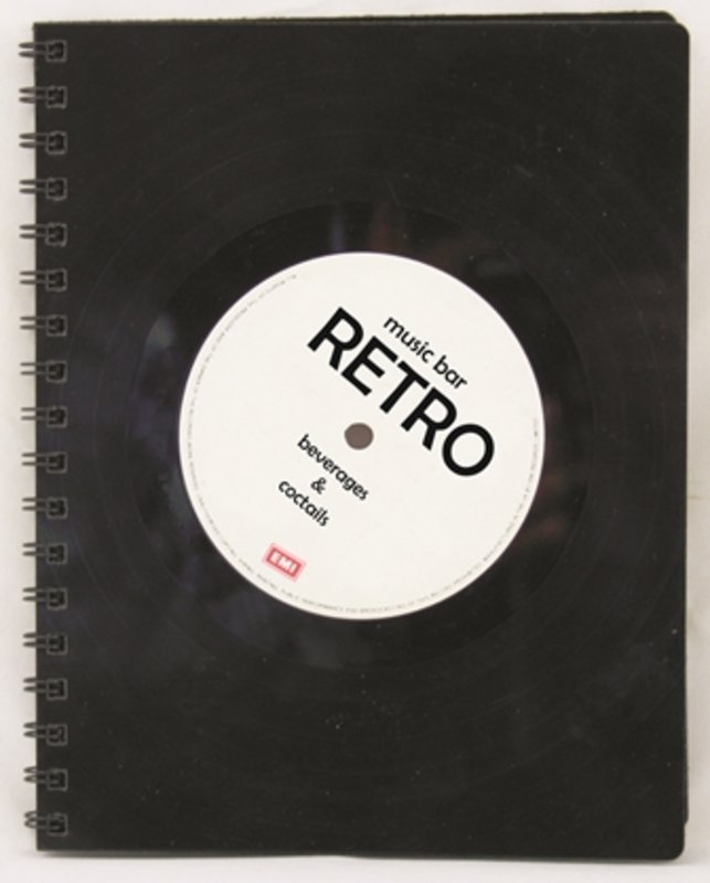 Mappen Vinyl Retro mit Passpartoutfenster